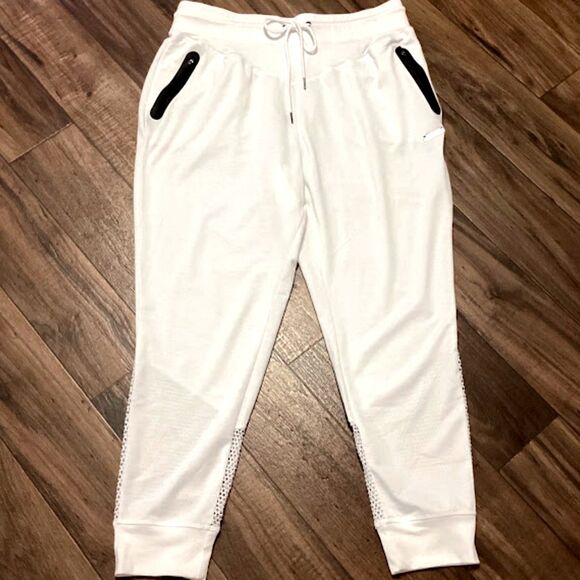 Nine West Women's Active Joggers Pants in White XL - Picture 2 of 7